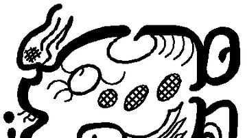Maya kakau glyph
