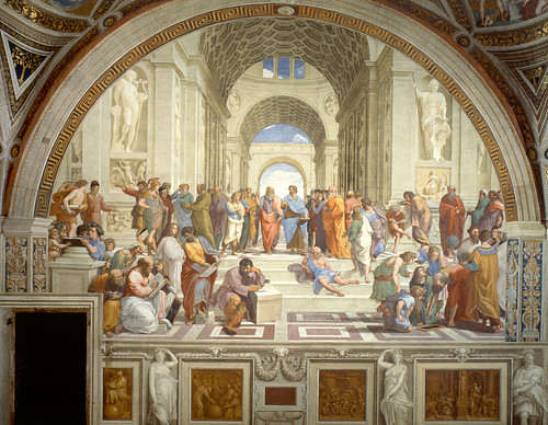 The School of Athens by Raphael (by Raphael, Public Domain) The School of Athens by Raphael (by Raphael, Public Domain)