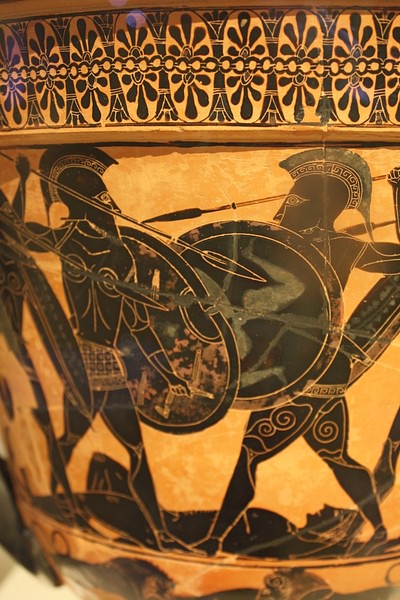 Black-Figure Warrior Scene (by Mark Cartwright, CC BY-NC-SA) Black-Figure Warrior Scene (by Mark Cartwright, CC BY-NC-SA)