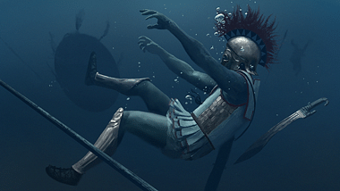 Greek Hoplite Drowning (by The Creative Assembly, Copyright) Greek Hoplite Drowning (by The Creative Assembly, Copyright)